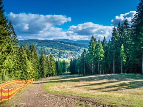 Dramatic valley Stock Photos
