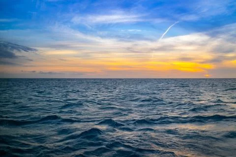 Dramatic vibrant sunset scenery in Key West, Florida Stock Photos