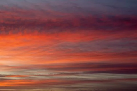 Dramatic Vibrant Sunset Sky Background Stockfoto's