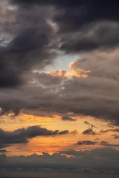 Dramatic View of a cloudscape Stock Photos