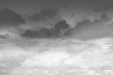 Dramatic view of the dark cloud Stock Photos