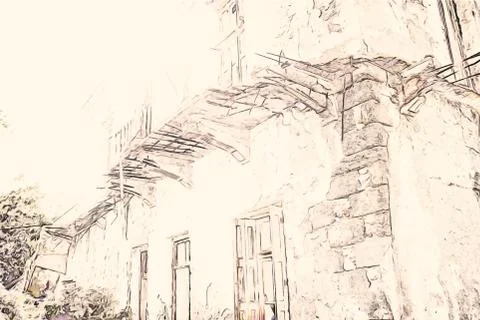 Dramatic View Stock-Illustration