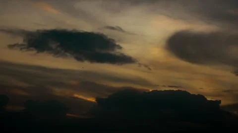 Dramatic view of natural twilight sky Stock Photos