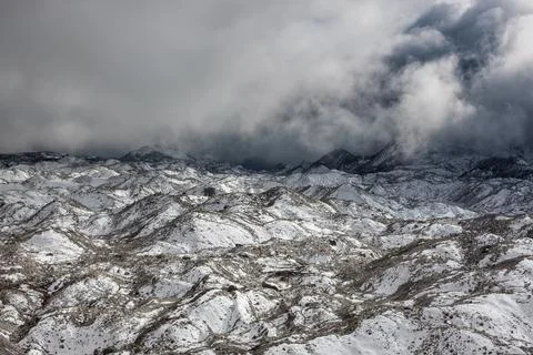 Dramatic view over Ngozumpa glacier in Sagarmatha National Park, Himalayas, N Stock Illustration