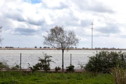 Dramatic view river Foto stock