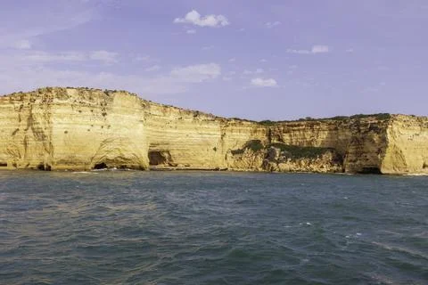 Dramatic view of a rugged Atlantic ocean coastline in Portugal Stock Photos