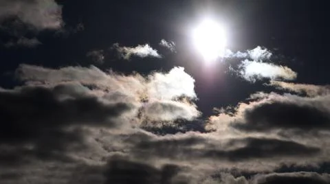 Dramatic view of the sun. Stock Photos