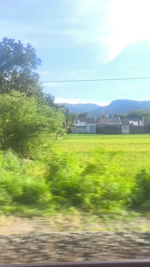 Dramatic view from a train Stock Footage 336674938