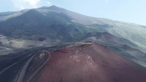 Dramatic Volcanic Scenery in Italy Stock Footage 340995372