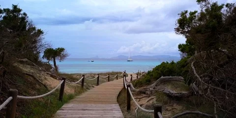 Dramatic walk to the Mediterranean Stock Footage 98383970