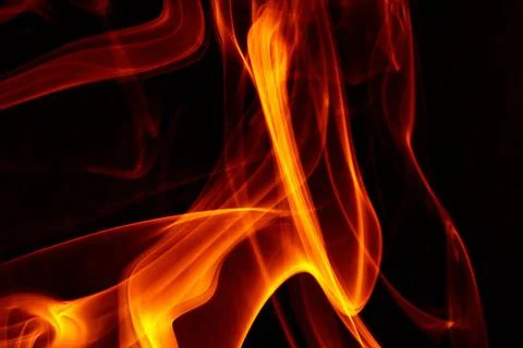 Dramatic wallpaper of red smoke resembling fire flames on the black background 스톡 일러스트