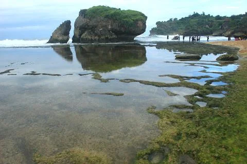 Dramatic water reflection Stock Photos