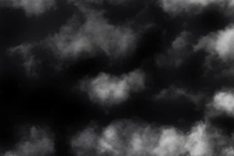 Dramatic White Clouds for Fog Overlay Effects on Photos and Graphic Design Stock Photos