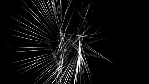 Dramatic white light streaks on black background for modern tech or sci-fi Stock Illustration