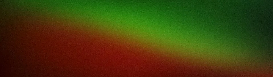 Dramatic wide background with green red and black grainy gradients for inte.. Stockillustratie
