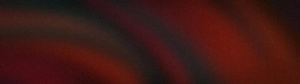 Dramatic wide grainy gradient background with dark red black and brown blur.. Stock Illustration