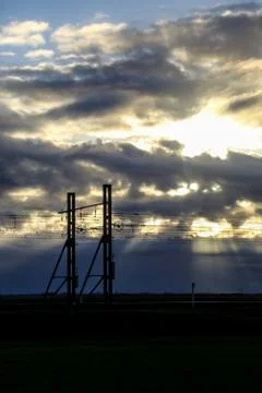 Dramatic winter sky Foto stock