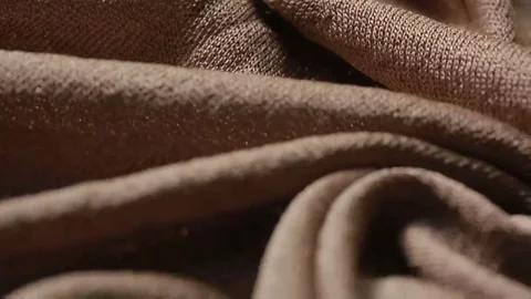 Draped Lurex Fabric. Fabric Texture. It can be used as a background Stock Footage 69258840