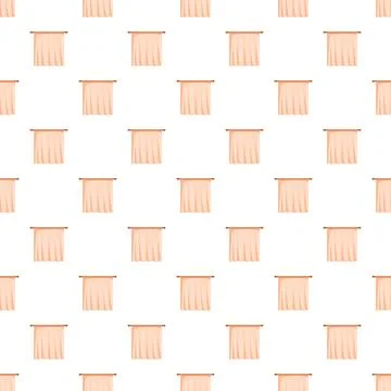 Draped peach curtains seamless repeat background pattern Illustrazione stock