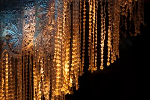 Drapery lighted background Stock Photos