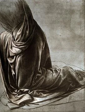  Drapery Study, 1500 by Leonardo da Vinci; 1500. Leonardo da Vinci (1452 -... Foto stock