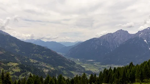 Drau valley in late spring time lapse Stock Footage 122475574
