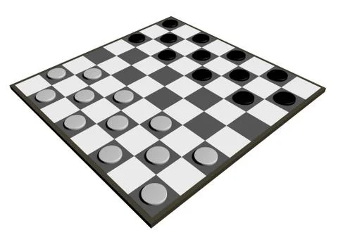 Draughts Stock Illustration