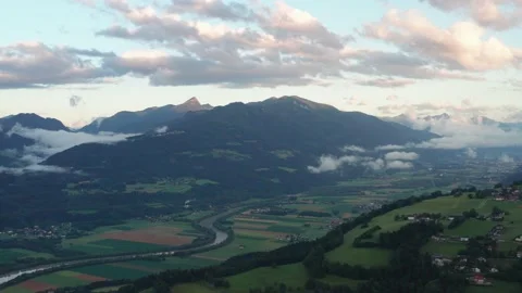 Drautal Arial Summer 스톡 동영상 168883896