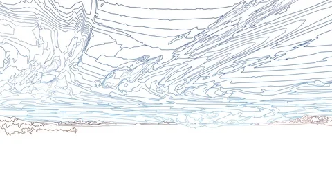 Draw an alien world Stock Footage 81083153