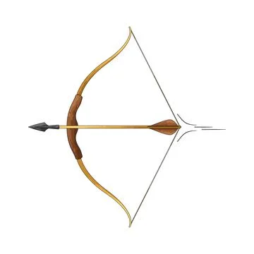 Draw bow illustration Stock Illustration