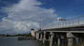Draw Bridge With Tower And Storm Clouds In The Distance 4k or 4k+ Resolution