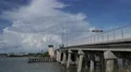 Draw Bridge With Tower With Storm Clouds In The Distance HD Video HD