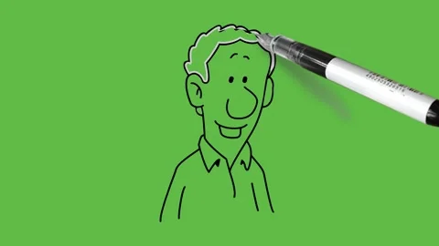 Draw close face of young man hold head phone and mike modern electric device Video stock 253799844