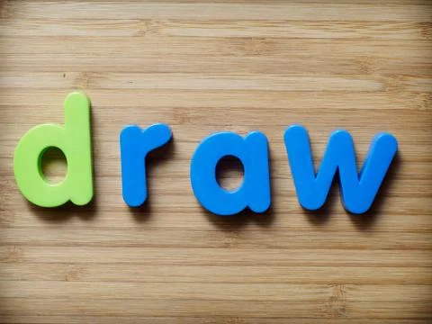Draw concept Foto stock