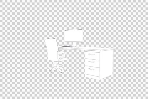 Draw of a desk Stock Illustration