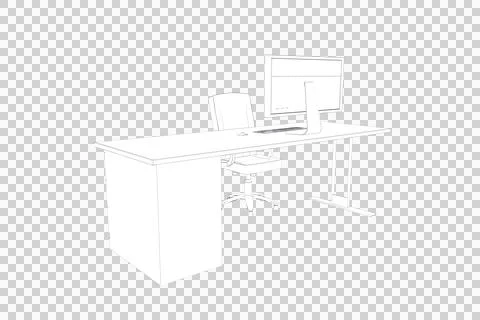 Draw of a desk Stock Illustration