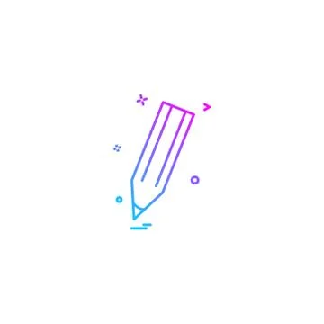 Draw edit pen pencil write icon vector desige Stock Illustration