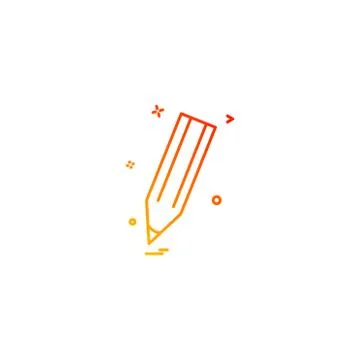 Draw edit pen pencil write icon vector desige Illustrazione stock
