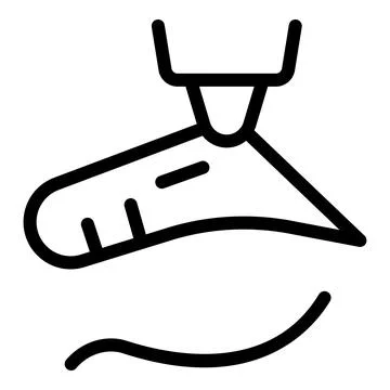 Draw eyebrow icon outline vector. Care facial tattoo Stock Illustration