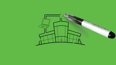 Draw four electric devices like computer, laptop, tablet and smart phone Видео 237374122