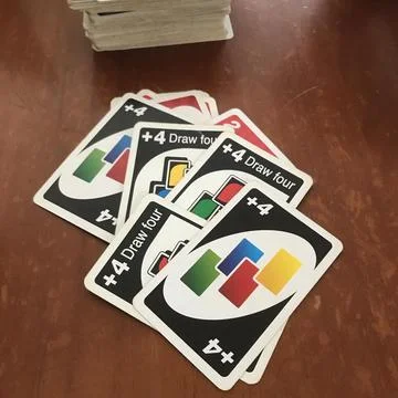 Draw Four 库存照片