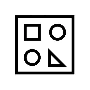 Draw Functions Icon Stock Illustration