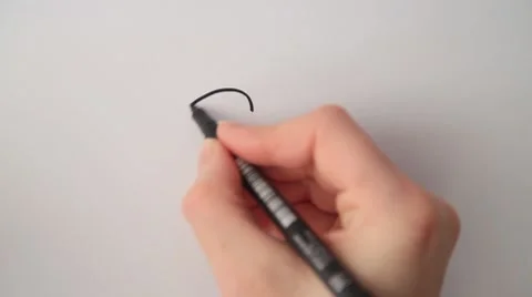 Draw a heart Stock Footage 7742240