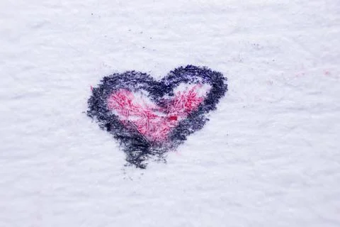 Draw a heart under a microscope 写真素材