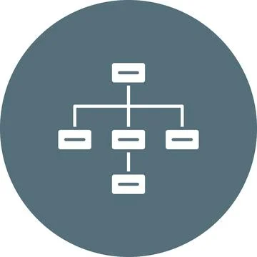Draw Hierarchy icon vector image. Stock Illustration