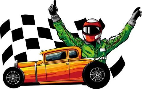 Draw of hot rod car vector illustration design Illustrazione stock
