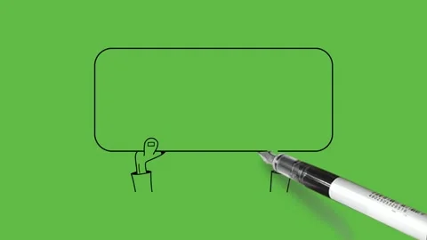 Draw human hand and arm cover with shirt cuff carry rectangle cardboard upward Vidéo 253799461