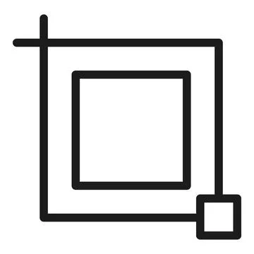 Draw image icon outline vector. Edit tool 스톡 일러스트
