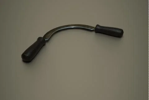 Draw Knife Black Rubber Perspective 3D Render Stock Illustration