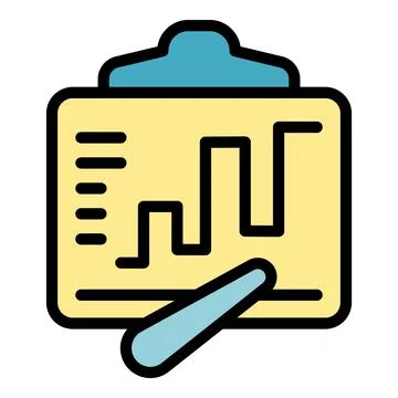 Draw lesson icon vector flat Stock Illustration